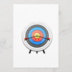 Invitations de cible de tir à l'arc