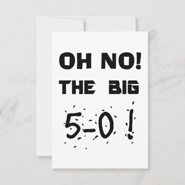 invitations de "cinquantième anniversaire" (Devant)