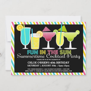 Invitations de Cocktail d'été