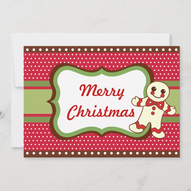 Invitations de cookies de Noël (Devant)