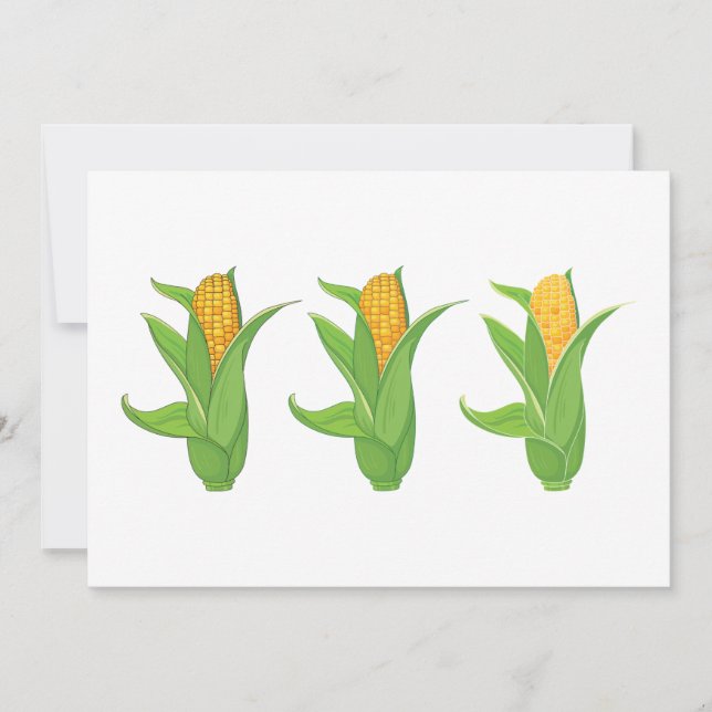 Invitations de Corn Cobs (Devant)