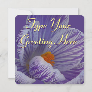 Invitations de Crocus de Pâques Cartes de Pâques P