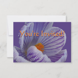 Invitations de Crocus de Pâques Cartes de Pâques P