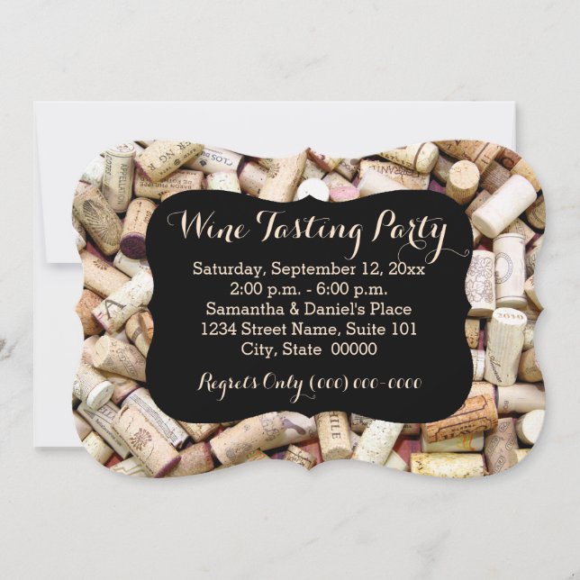 Invitations de dégustation de vin (Devant)