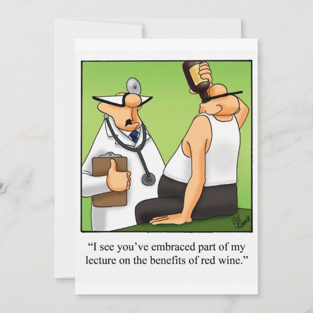 Invitations de dégustation de vin amusantes (Devant)