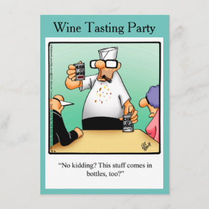 Invitations de dégustation de vin amusantes "Spect