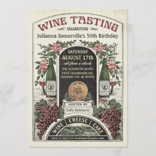 Invitations de dégustation de vins v.2