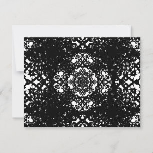 Invitations de dentelle noire