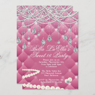 Invitations de Diamond et de Bling Party