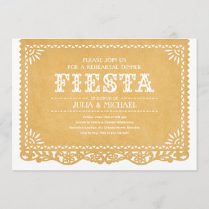 Invitations de dîner de répétition de fiesta