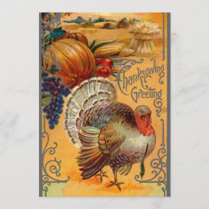 Invitations de dîner de thanksgiving