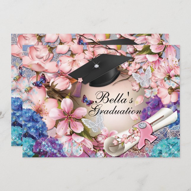 Invitations de diplômes (Devant / Derrière)