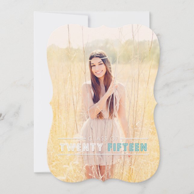 Invitations de diplômés modernes (Devant)