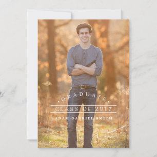 Invitations de diplômes simples   Catégorie 2017