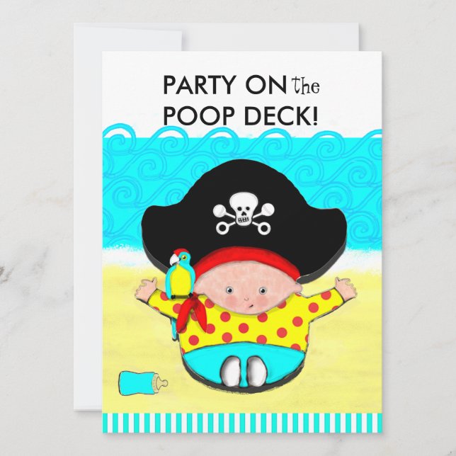 INVITATIONS DE DOUCHE BÉBÉ (Devant)