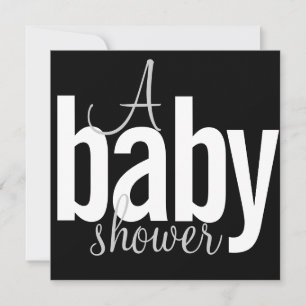 Invitations de douche bébé moderne