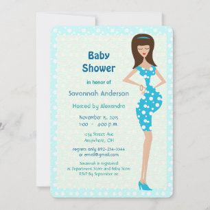 Invitations de douche de bébé de bosse