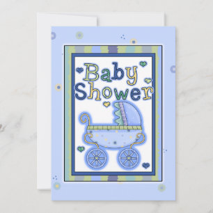 Invitations de douche de voiture d'enfant de