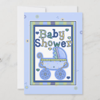 Invitations de douche de voiture d'enfant de