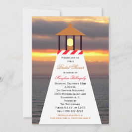 Invitations de douche nautique - Phare