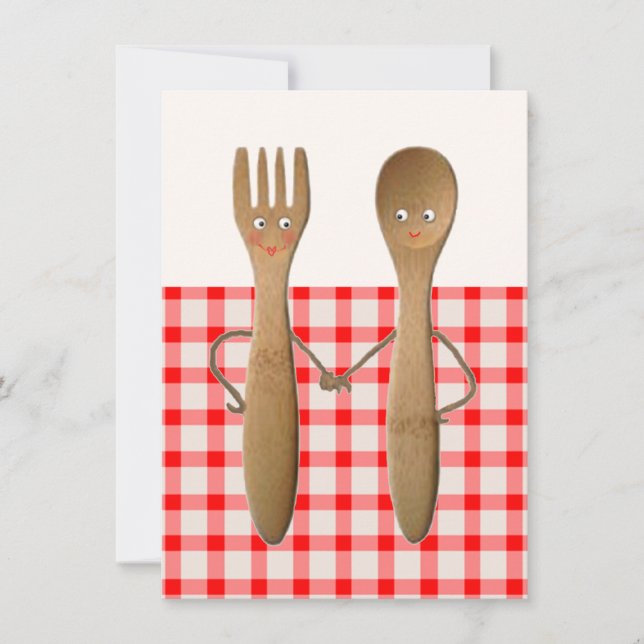 Invitations de douche nuptiale de cuisine (Devant)