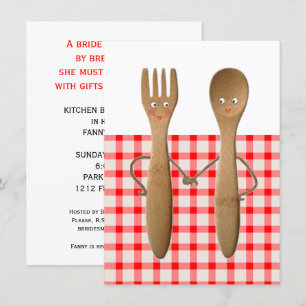 Invitations de douche nuptiale de cuisine