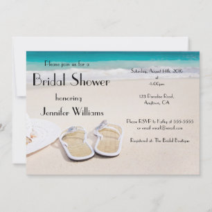 Invitations de douche nuptiale de destination Sun