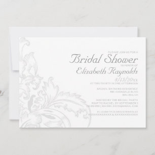 Invitations de douche nuptiale florissantes