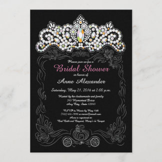 Invitations de douche nuptiale Princess Diamond Ti