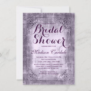 Invitations de douche nuptiale vintage