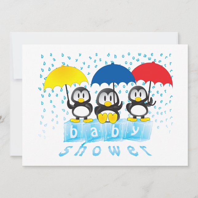 Invitations de douche pour bébé (Devant)