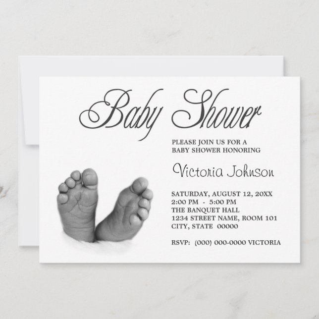 Invitations de douche pour bébé (Devant)