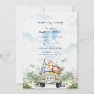 Invitations de douche pour bébé