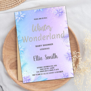 Invitations de douche pour bébé d'hiver Parties sc