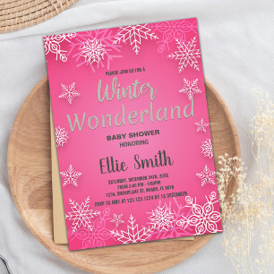 Invitations de douche pour bébé d'hiver Parties sc