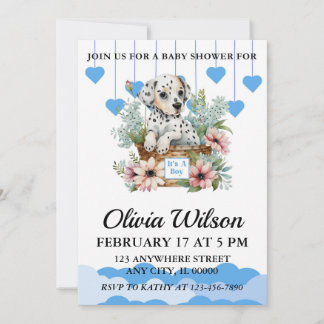 Invitations de douche pour bébé, invitation à thèm