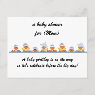 Invitations de douche pour bébé personnalisées - P