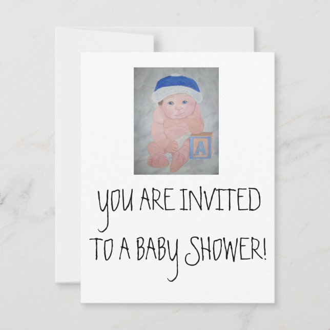Invitations De Douche Pour Bébés - Par Les Bébés C (Devant)