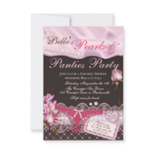 Invitations de douches Lingerie