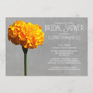 Invitations de douches marigold