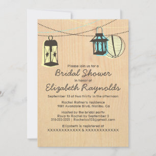 Invitations de douches nuptiales des Lanternes