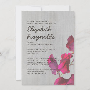 Invitations de douches nuptiales en pois doux Vint