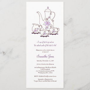 Invitations de douches nuptiales pour un ensemble 