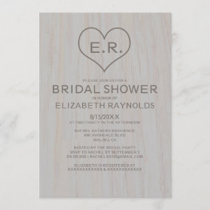 Invitations de douches nuptiales Vintages pour le 