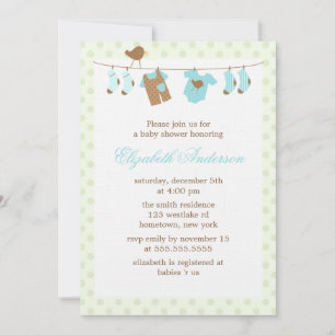 Invitations de douches pour bébés