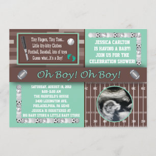 Invitations de douches pour bébés