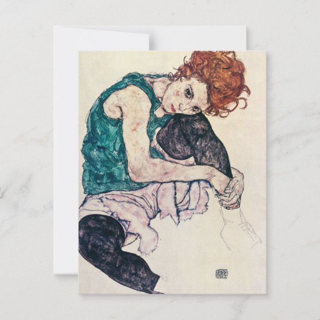 Invitations de femmes assises Egon Schiele (Devant)