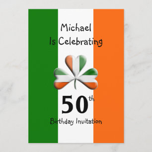 Invitations de fête à thème irlandais