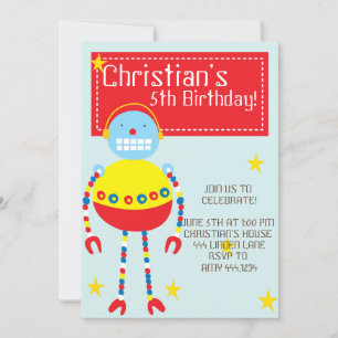 Invitations de fête d'anniversaire