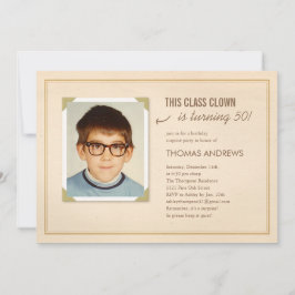 Invitations de fête d'anniversaire à la surprise d